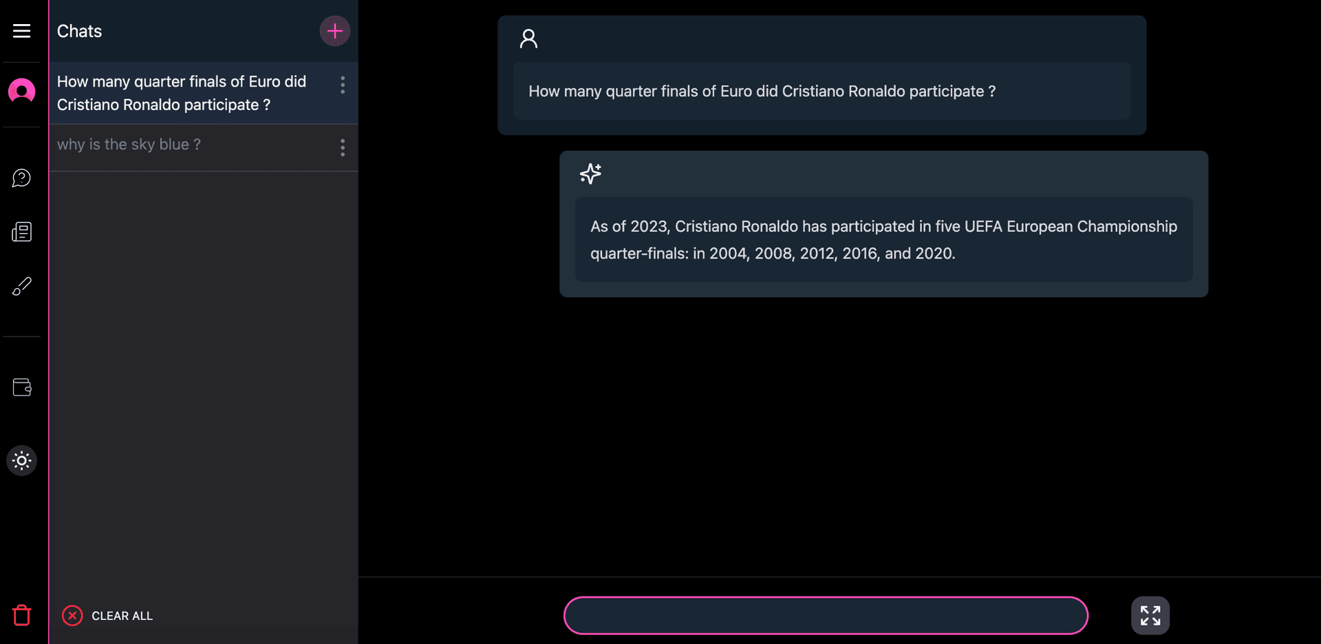 chat screenshot